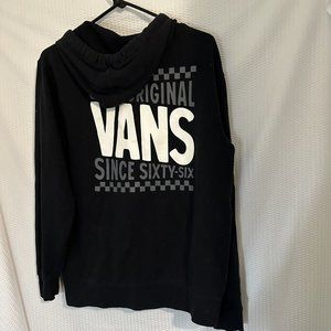 Vans Black Pullover Hoodie Hooded Sweatshirt Adult